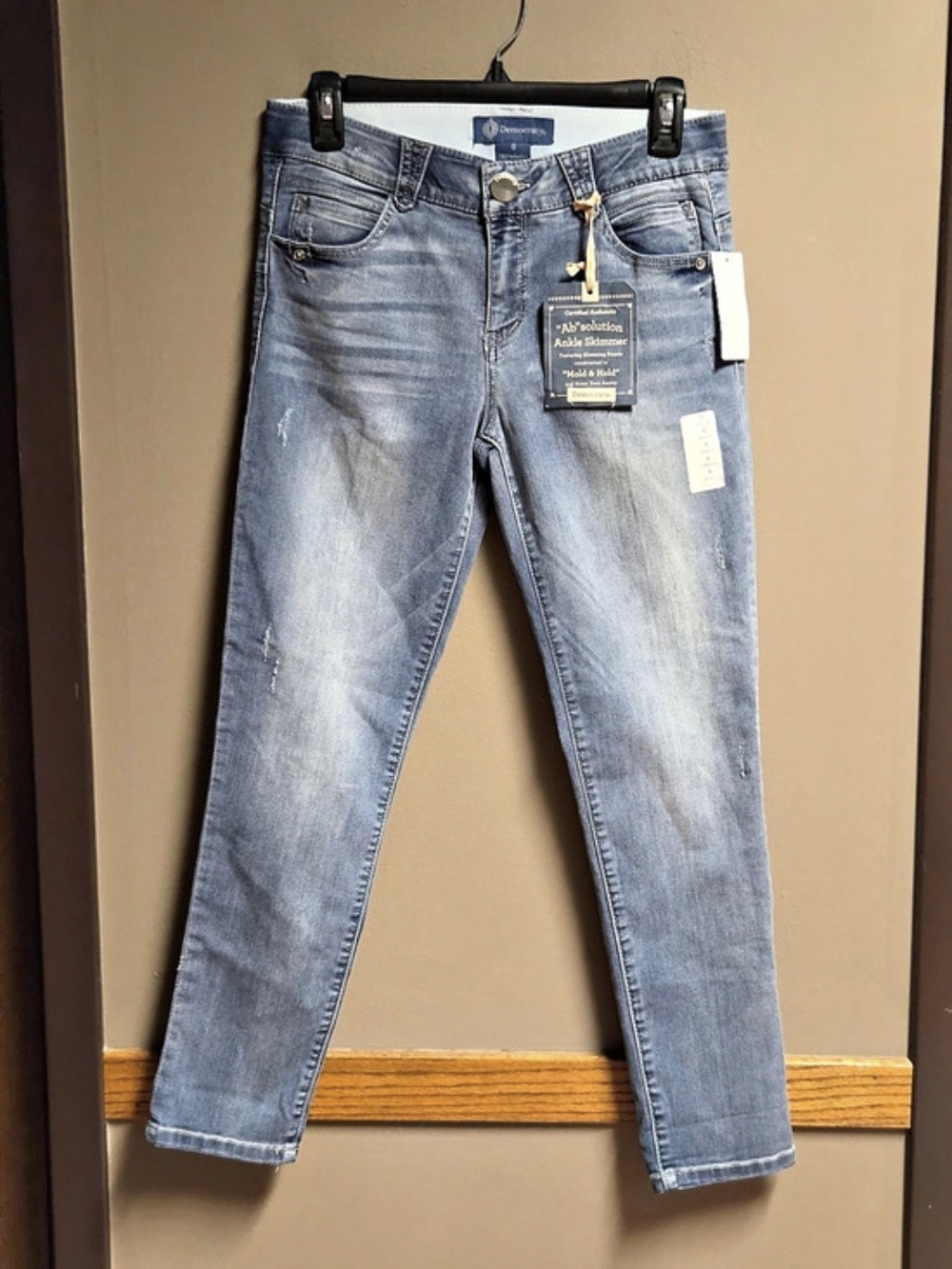 Democracy "Ab"solution Ankle Skimmer Jeans Blue Size 6